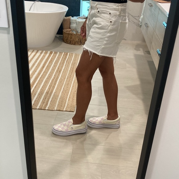 🌊Vans ComfyCush Pink/Ivory Large Checkered SlipOns Size 9.5 Women’s/8.0 Men’s🌊 - Picture 4 of 12